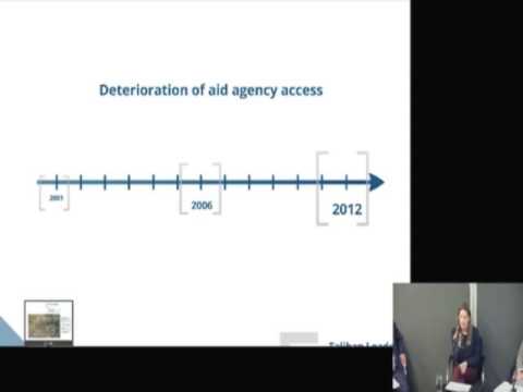 Ashley Jackson: humanitarian engagement with the Taliban