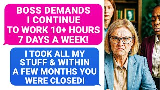 Boss Forbids Me from Having an Assistant, but Demands I Continue to Work 10-12 HR 7 Days a Week r/PR