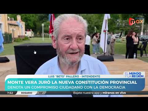 Monte Vera juró la Constitución Provincial de Santa Fe | Luis Beto Pallero y Julio Paco Garibaldi
