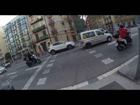 Electric Scooter Barcelona ride from Guinardo to Llacuna