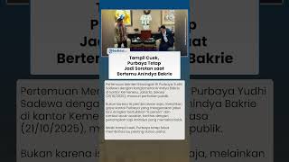 Tampil Cuek, Menkeu Purbaya Tetap jadi Sorotan saat Bertemu Anindya Bakrie