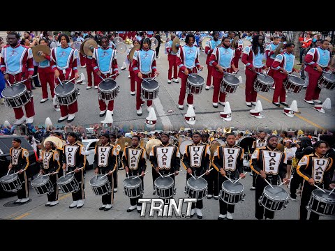 Percussion Battle | UAPB vs. Talladega College | NOLA Mardi Gras - Bacchus 🔥