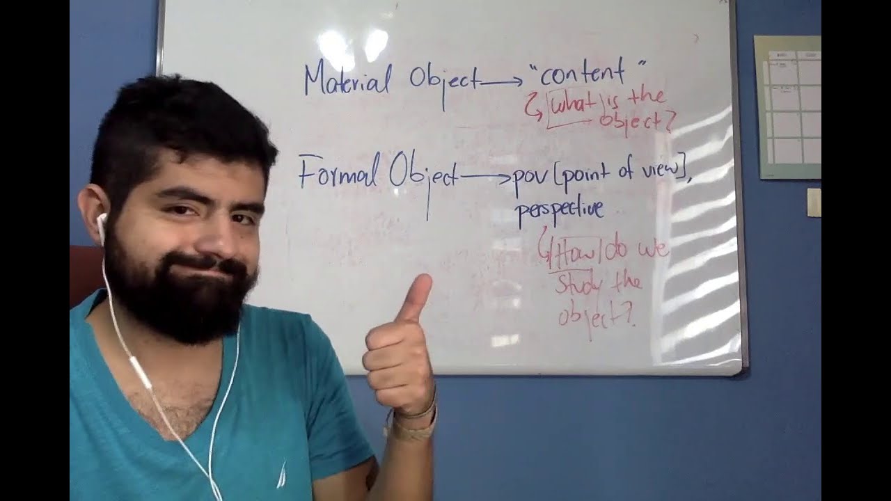 (1) Material and Formal Object of the Sciences