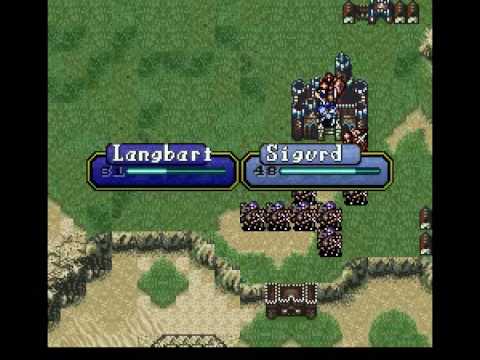 FE4 Sigurd Solo - Langobart killed by turn 5