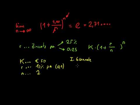 Einführung in die kontinuierliche Verzinsung und e Teil 3