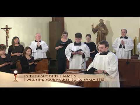 IN THE SIGHT OF THE ANGEL  PS 138   EWTN  CHOIR  SAT  29 10 2022