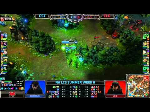 DoubleLift Ezreal Trueshot Barrage great Blue buff steal | Coast vs CLG | NA LCS Summer 2013 W8D1