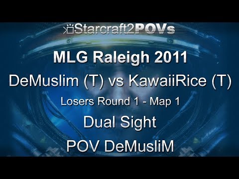 SC2 WoL - MLG Raleigh 2011 - DeMusliM vs KawaiiRice - LR1 - Map 1 - Dual Sight - DeMusliM