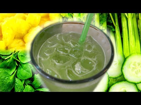 AGUAS FRESCAS SALUDABLES PARA EL VERANO! - PINA, ESPINACAS, PEPINO, Y APIO!