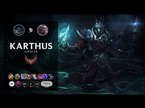 Karthus Jungle vs Poppy - KR Grandmaster Patch 12.11