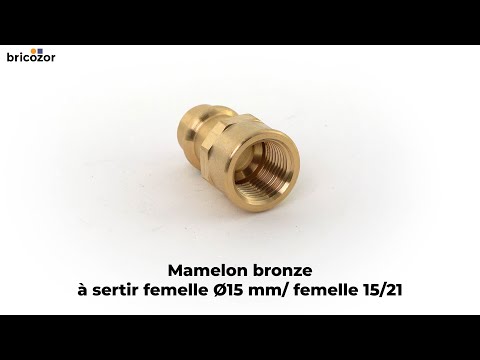 Mamelon - bronze - femelle à sertir femelle à visser VIEGA