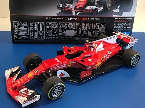 Building the New Tamiya 1/20 FERRARI  SF70H Formula One