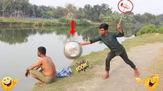 Download lagu Big Drum Aluminum Hit Prank ! With Public Reaction | Best Awesome Prank || try not to laugh mp3