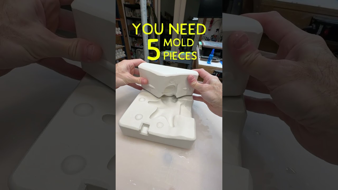 Plaster mold for Slipcasting - #ceramics #slipcasting #plastermold #moldmaking #tikimug
