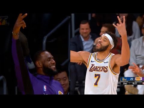 JaVale McGee shocks entire crowd after hits 3-pointer | Lakers vs Warriors