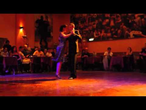  Enrique Grahl Junior  and  Judita Zapatero  are  dancing  to  the  vals  "  Amor y Celos  "