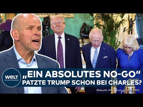 WINDSOR: Donald Trump mit Melania zu Besuch bei Charles und Camilla! Erste Patzer in der Etikette