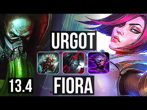 URGOT vs FIORA (TOP) | Rank 2 Urgot, 17/3/13, Legendary, 500+ games | TR Master | 13.4