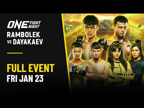 🔴 [Live in HD] ONE Fight Night 39: Rambolek vs. Dayakaev