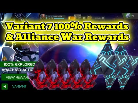 Variant 7 100% Rewards!! (5 Featured 5 Stars, 2 Six Star Crystals!! | Marvel Contest Of Champions