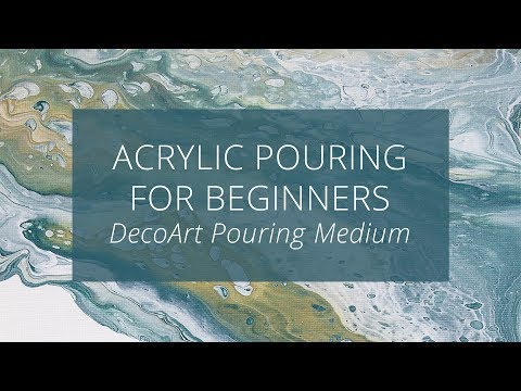 Acrylic Pouring for Beginners : Testing DecoArt Pouring Medium
