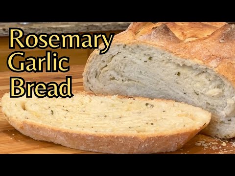 Crusty Artisan Bread with Roasted Garlic & Rosemary