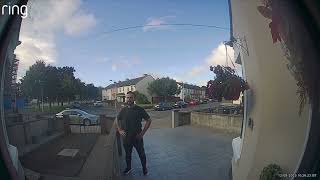 Man knocks on random door look to wash his face and hands 🤷😡 #nogood