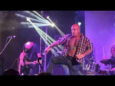 Criminal Damage - Girl with the Crop and white Bulldog - Rebellion 2024