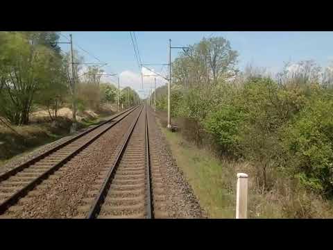 Pohled ze stanoviště strojvedoucího Petrovice u Karviné - Bohumín