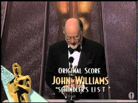 John Williams winning Best Original Score for "Schindler's List"