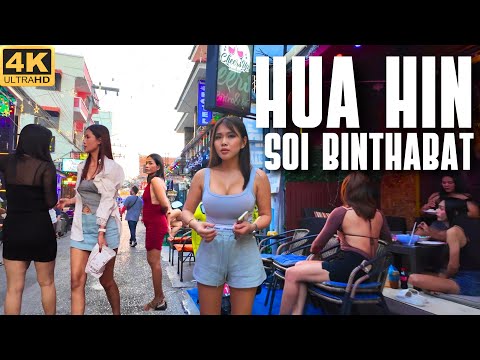 [4K] Exploring the Streets of Hua Hin: A Walking Tour Through Binthabat District