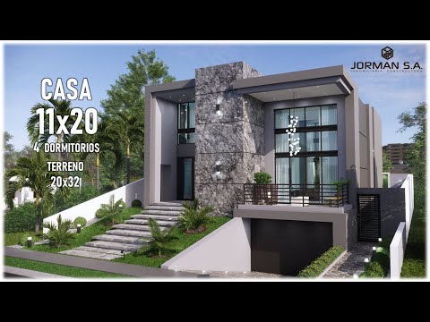 House Design | Modern House Design | 11x20m 2 Storey with basement | 4 Bedrooms