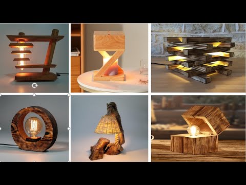 Wooden Table Lamp Medium