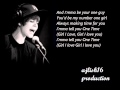 Justin Bieber ~ One Time (Acoustic) Lyrics 