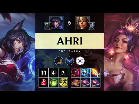 Ahri Carry vs Sivir - KR Diamond Patch 25.16