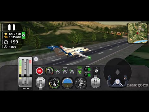 AFPS | Piaggio P180 Satisfying Landing | Airplane Flight Pilot Simulator Android Gameplay