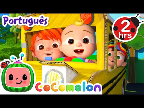 Capa de As Rodas do Ônibus | 2 HORAS DE COCOMELON BRASIL | Músicas Infantis e Desenhos Animados em Português