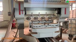 MÁY PHAY CNC 4 Trục 16 Dao Gia công hoang thiện các công đoạn làm chân Bàn ghế