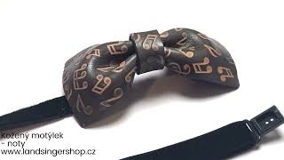 Kožený motýlek noty