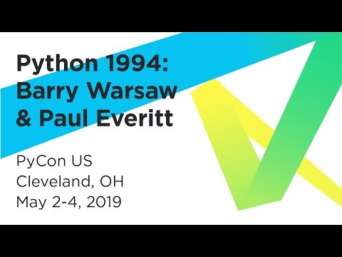 Barry Warsaw and Paul Everitt at PyCon 2019