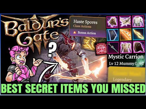 Baldur's Gate 3 - Don't Miss This GAME CHANGING Discovery - 11 Secret Items Weapons Best Gear Guide!