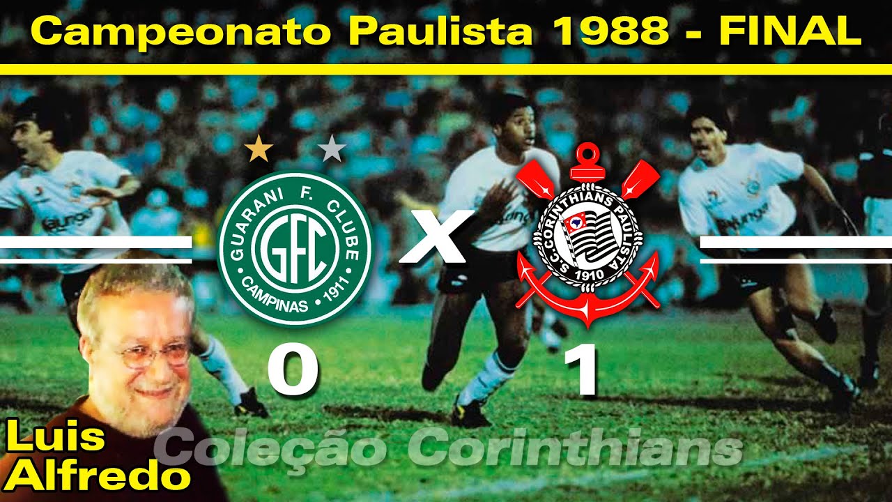 Guarani 0 x 1 Corinthians - 31 / 07 /1988 ( Final Paulista 2ºJogo )