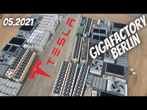 Tesla Gigafactory Berlin 05.2021 -The Change of Tesla Giga Berlin For One Month
