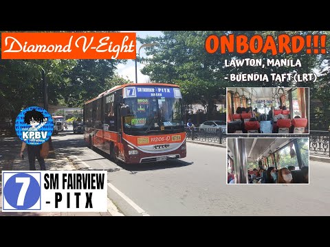 A BORDO!! Ônibus Ride Diamond V-Eight 14208-O (Iveco Euromidi SR LF) || Lawton - Buendia Taft (LRT)