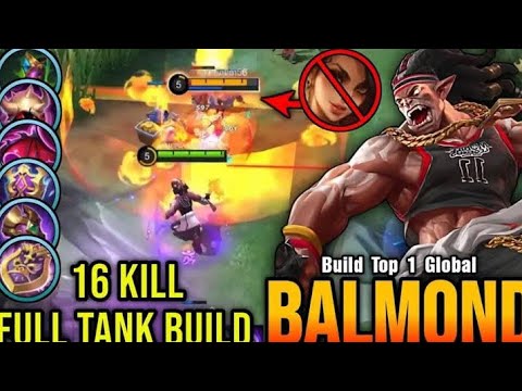 You Can't Stop Me!!🔥Balmond Full Tank Build | 🦯⛏️Mobile Legends Gameplay #mlbb #balmond 🍁