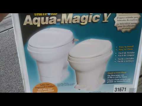 RV TOILET REPLACEMENT...part 2 of 2 Aqua Magic RV Toilet...