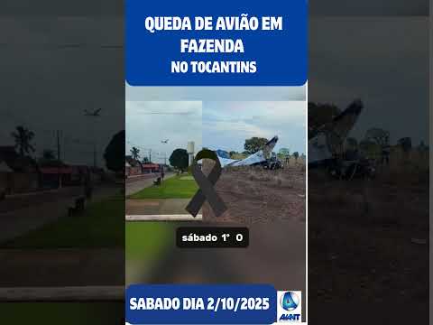 Queda de Avião em Tocantins #tvavant #noticias #noticias2025
