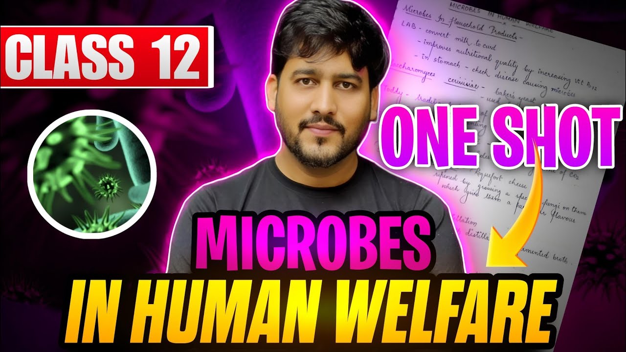 Class 12 Biology | Microbes in Human Welfare in One Shot | Shubham Aggarwal Sir