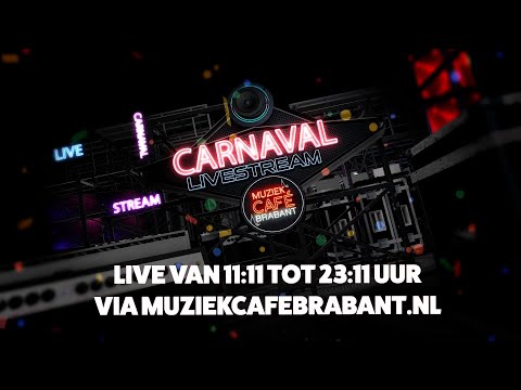 Vrijdag 25 februari - De Grote Carnaval Livestream van Muziekcafé Brabant