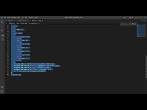 Digital Clock Using Java Script Part 2